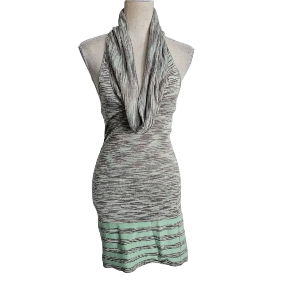 Marciano Cowl Neck Racerback Knit Dress